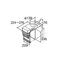 リンナイ Rinnai HL-CADA2 24-3523 チャンバーアダプタ A2 壁貫通タイプ関連部材 ガス給湯器部材 新品未開封品_画像5