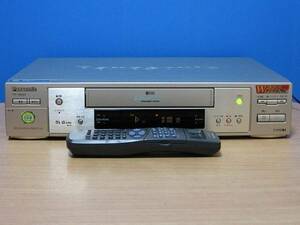 Panasonic★良品 メンテ済 動作良好★高画質 S-VHSビデオデッキ TBC搭載★リモコン&CD取説付★NV-SB660