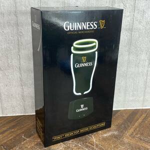 【未使用保管品】 GUINNESS グラス型ネオンライト PINT DESKTOP NEON SCULPTURE ギネスビール ビールグラス グッズ インテリア 菊HG