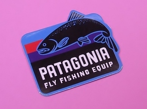 パタゴニア patagonia フライ フィッシング FLY FISHING 鱒 ステッカー 57×52mm ドライ レインボー ブラウン トラウト シール