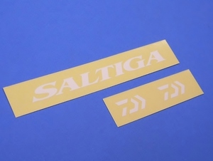 ソルティガ SOLTIGA ダイワ Daiwa ステッカー 白+ミニ シール　大台紙128-22mm