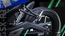 【専用設計】GSXR125/GSXR150/GSXS125/GSXS150カーボン調リアフェンダー/リヤフェンダー/マッドガード【泥よけ部分35%UP/全長25%UP】_画像7