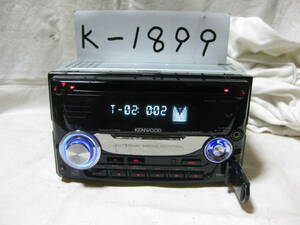 K-1899　KENWOOD　ケンウッド　DPX-U77　MP3　フロント USB AUX　2Dサイズ　CDデッキ　故障品