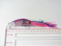 イカ型　フローティングミノー　5色セット　中型　17g　約12.5cm　新品未使用　シーバス　イナダ　青物　ブリ　カンパチ　管1049_画像4