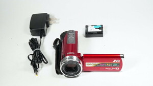 JVC Victor Everio GZ-E333-R レッド 動作OK 1週間保証 /9218