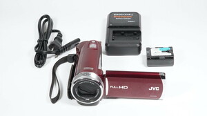 JVC Victor Everio GZ-E117-R レッド 動作OK 1週間保証 /9306