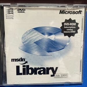 【正規品】【送料無料】Microsoft msdn Library DVD-ROM Subscriptions coming january 2000