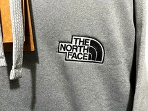 新品 正規品 USA限定 日本未発売 The North Face ノースフェイス ビックロゴ刺繍 フリース スウエット フーディー パーカー US-M_画像3
