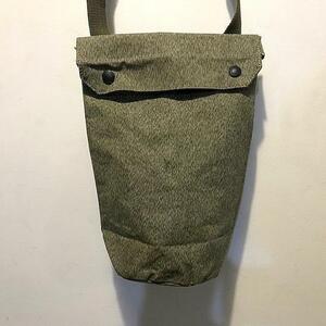 即決 【デッドストック1960S】ビンテージ VIntage スイス軍 ショルダー バック ソルトアンドペッパー スナップボタン Swiss Army Bag