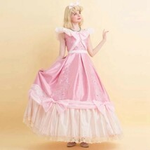  シークレットハニー ピンク シンデレラ 母の形見 ドレス 大人 コスプレ 仮装 衣装 ディズニー風(ウィッグ 靴別売り)_画像2