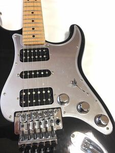 【美品】■B,W&R■アルミ クローム■ピックガード ノブ3個 SWノブSET■Fender japan ST HSH用■Floyd rose対応■ハンドメイド■日本製