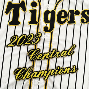 【阪神タイガース 刺繍ワッペン 2023 CENTRAL CHAMPIONS　筆記体Ver.】優勝記念/チャンピオン/優勝/プロ野球/刺繍/刺しゅう