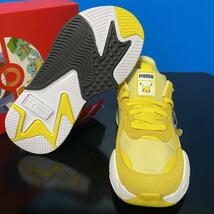 22.5cm ★ 新品 ポケモン × プーマ RS-X ピカチュウ ★ Pokmon × Puma RS-X Pikachu Jr スニーカー 黄色 389561-01_画像5