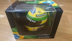 MINICHAMPS 1/2 scale Mini helmet 1994 i-ll ton * Senna racing car collection 