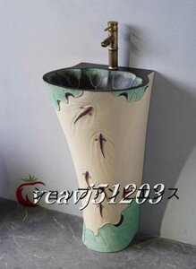 新入荷☆豪華 洗面ボウル 洗面台 洗面化粧台 家庭用 手洗台 手洗い シンク 庭 ガーデン 蛇口・排水金具付き