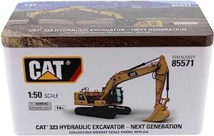 ダイキャストマスター 1/50 ハイラインシリーズ Cat 323 中型油圧ショベル　工事車両　ショベルカー　KOMATSU