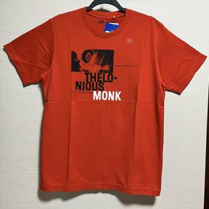 UNIQLO(ユニクロ) - MEN ブルーノートレコード UT グラフィック Tシャツ セロニアス・モンク オレンジ Lサイズ タグ付き 未使用 完売品