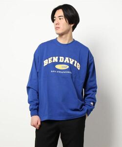 BEN DAVIS (ベンデイビス) - カレッジロンT Mサイズ アメカジ ワークウエア 長袖Tシャツ ロンT ワークブランド (タグ付き新品未着用品)