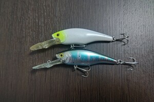 [ secondhand goods 2 piece set ] Shimano Scorpion diving Shad SHIMANO Scorpion diving shad DS-75A #. rice field basis black bus records out of production OLD