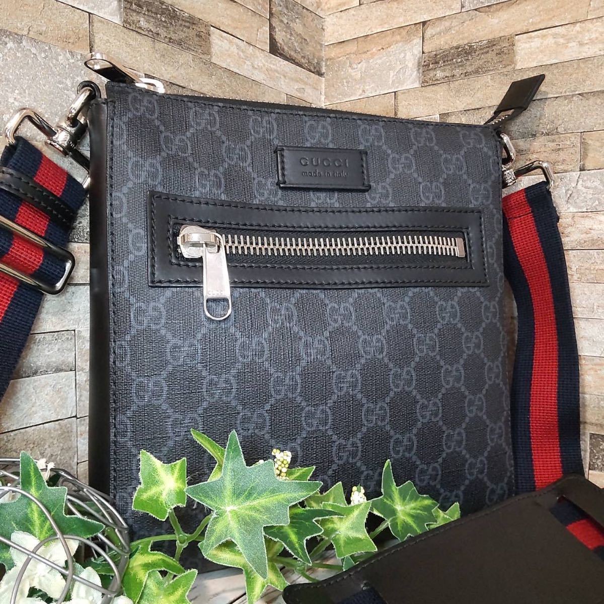 1円《未使用》定価35万 GUCCI グッチ メンズ シマレザー