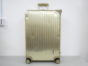 RIMOWA リモワ TOPAS GOLD トパーズ ゴールド マルチホイール 4輪 スーツケース キャリーバッグ 82L TSAロック 917.70 アルミ製 金