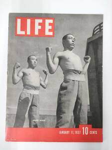 【LIFE】激レア希少 米国 ライフ 雑誌 1937年 1月11日 企業広告 資料 アメリカ レトロ JANUARY Vintage USA 古い 古紙 old magazine