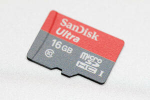 16GB micro SD HC I カード SanDisk Ultra