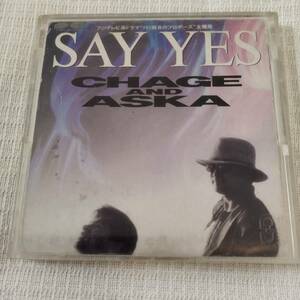 中古　8㎝CD　チャゲ＆アスカ　Say Yes　/告白　　歌詞付　　8.5㎝角縮刷　ケース付　　