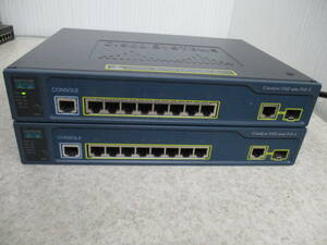 CISCO【WS-C3560-8PC-S】シスコ Catalyst 3560シリーズ PoE-8 V01 コンパクト スイッチ 2台セット ★通電確認 本体のみ ★No:594