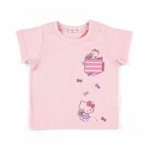 サンリオ ハローキティ キッズTシャツ(ピンク) 90cm タグ付き 半袖Tシャツ 女の子 トップス