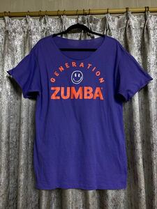 ZUMBA 正規品 ズンバ ウェア リメイク シャツ Tシャツ トップス ダンス エアロ フィットネス SMILE GENERATION Hawaii Aloha ニコちゃん