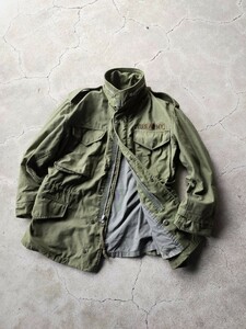 60s【グレーライナー/2nd】68年 US ARMY M65 ジャケット S/SHORT セカンド アルミジッパー 実物 m43 m47 m51 vintage usmc usn hbt mars