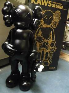  KAWS SHARE BLACK 黒 カウズ MEDICOM TOY メディコム・トイ 31cmくらいです J313