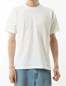 Hanes ヘインズ HM1-X201 SHIRO 白 クルーネック Tシャツ 半袖 1点 無地 白 L メンズ レディース 人気 おすすめ