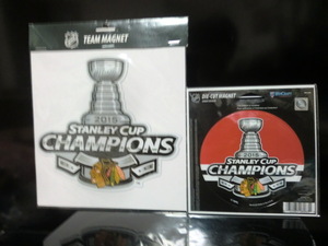 NHL シカゴ ブラックホークス STANLEY CUP 2015 CHAMPION マグネット 2種セット 未開封品 