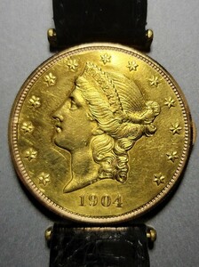 Extreme Rare Operain Product Corum Coin Coin Watch Открытие и закрытие ручных наручных часов Золотая монета часы мужские часы мужские часы