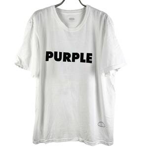 TANGTANG DESIGN(タンタンデザイン) Purple Shortsleeve T Shirt (white)