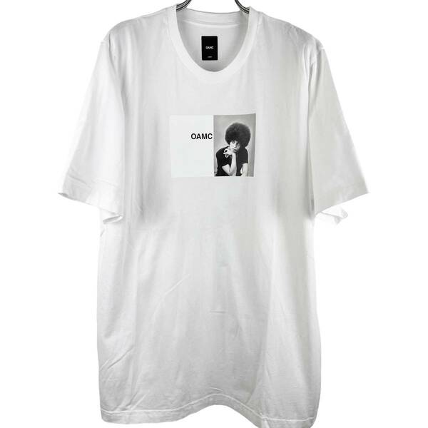 OAMC(オーエーエムシー) Female Portrait Pattern Cotton T Shirt (white)