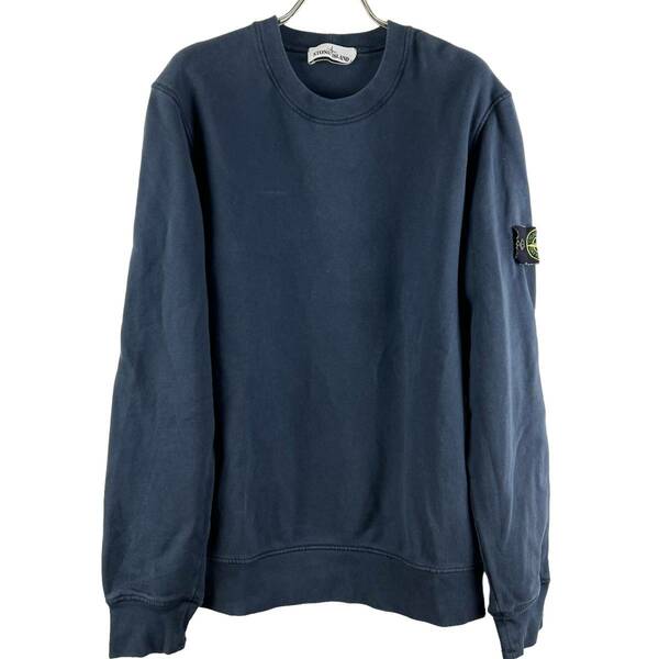 STONEISLAND(ストーン アイランド) Fabric Research & Treatment Crewneck Sweat Longsleeve T Shirt (navy)