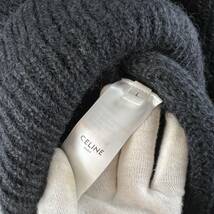 Celine(セリーヌ) BOXY FLAG SWEATER IN MOHAIR KNIT (black)_画像8