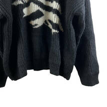 Celine(セリーヌ) BOXY FLAG SWEATER IN MOHAIR KNIT (black)_画像4