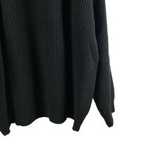 Celine(セリーヌ) OVERSIZED SWEATER IN RIBBED WOOL KNIT (black)_画像7