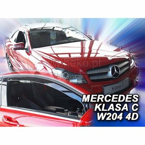 M.ベンツ W204(C204/クーペ) ドアバイザー/フロント用【Team HEKO/ヘコ製】新品/MERCEDES-BENZ/