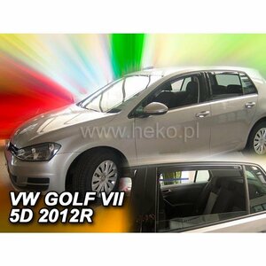 VW ゴルフ7(H.Back) ドアバイザーF＆Rset【Team HEKO/ヘコ製】新品/GOLF7/ハッチバック/