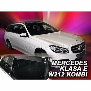 M.ベンツ W212(ワゴン) ドアバイザーF＆Rset【Team HEKO/ヘコ製】新品/MERCEDES-BENZ/スモーク/