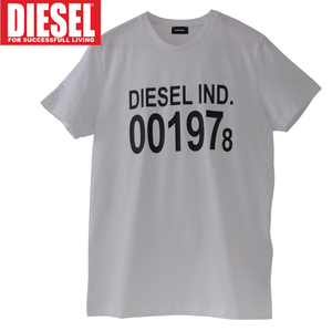 M/【限定セール】新品 DIESEL ディーゼル ロゴ Tシャツ diego001978 メンズ レディース ブランド カットソー 白