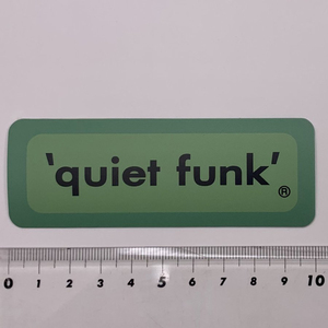 クワイエットファンク　quiet funk クラシック ステッカー（Sサイズ）