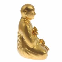 【本物保証】 箱付 美品 宗道 僧侶 お坊さん 仏教 純金 K24YG 1000 FINE GOLD 置物 101.7g_画像5