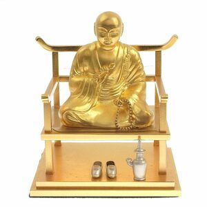 【本物保証】 箱付 美品 宗道 僧侶 お坊さん 仏教 純金 K24YG 1000 FINE GOLD 置物 101.7g
