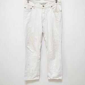 【GAP JEANS】ギャップ ジーンズ ストレート フィット ホワイト パンツ 白 タイト シルエット ジッパーフライ メンズ サイズｗ32/12076j